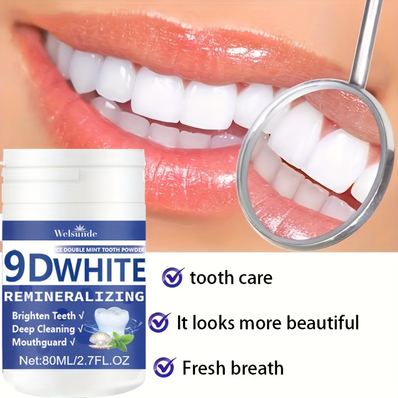Teeth Whitening Price - 9D White Remineralisierendes Hydroxyapatit-Zahnpulver, Zahnaufhellungspulver, Tiefenreinigung,
