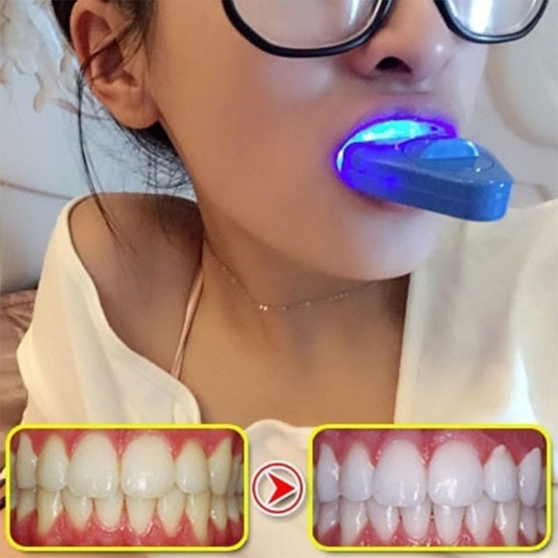 Teeth Whitening With Laser - LED-Zahnaufhellungslicht Blaues UV-Licht zur Zahnaufhellung Laser-Zahnbleichlampe