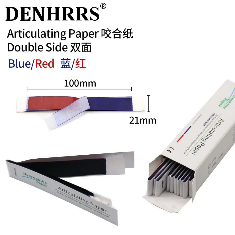 Teeth Whitening Street - Artikulierendes Papier Zahnarzt Laborprodukte Doppelseitige Bissstreifen
