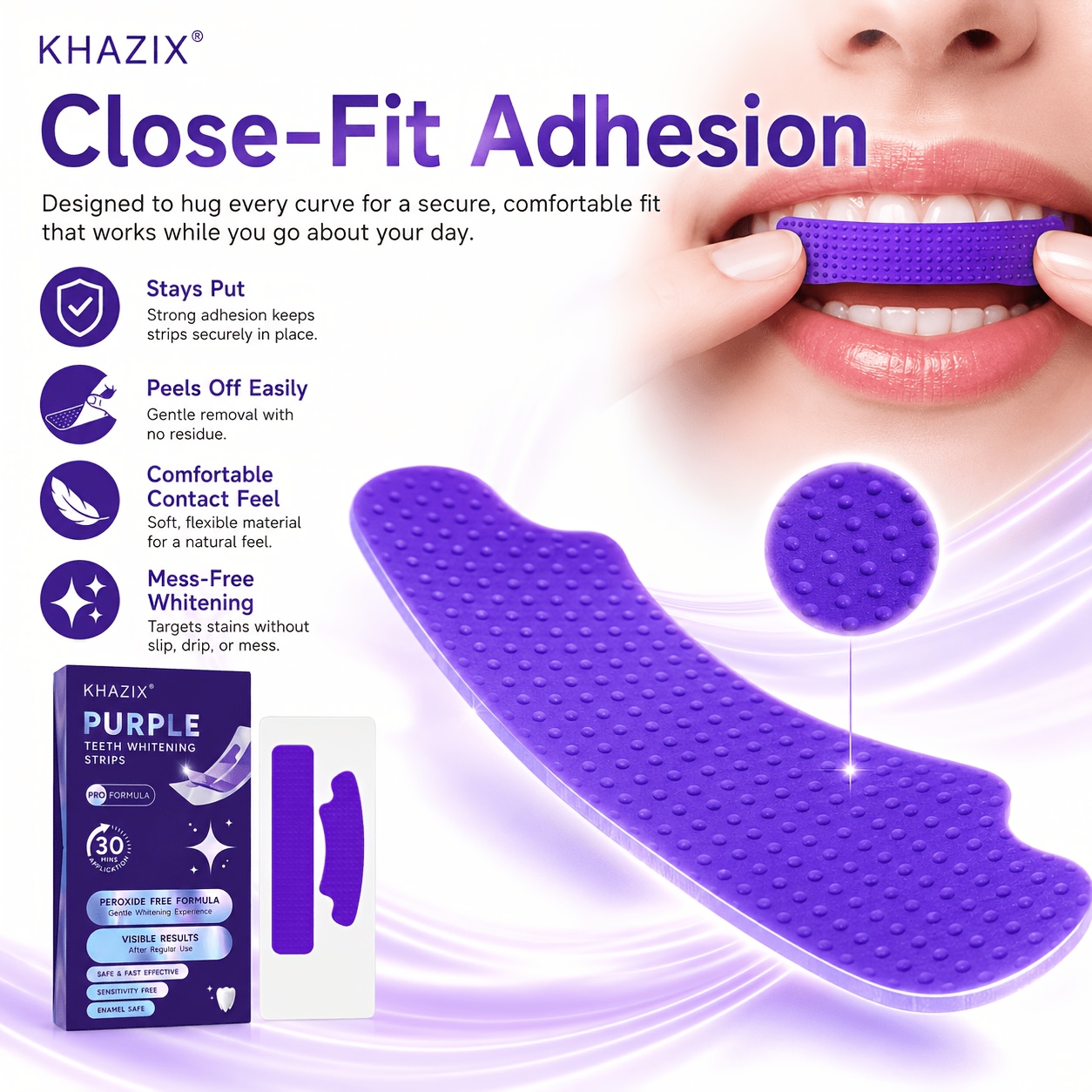 1/10 Paar violette Zahnaufhell – Teeth Whitening Street Bewertung und Preis